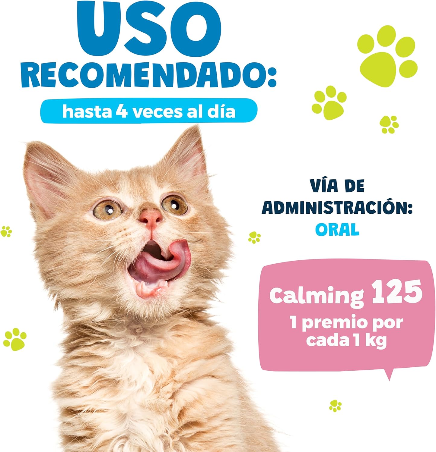 Waggys Premios Calming para Gatos - Apoyo para Relajación, Ansiedad por Separación, Viajes, Fobias y Estrés - Adicionados con L-Teanina, Pasiflora - 50 Premios Suaves.