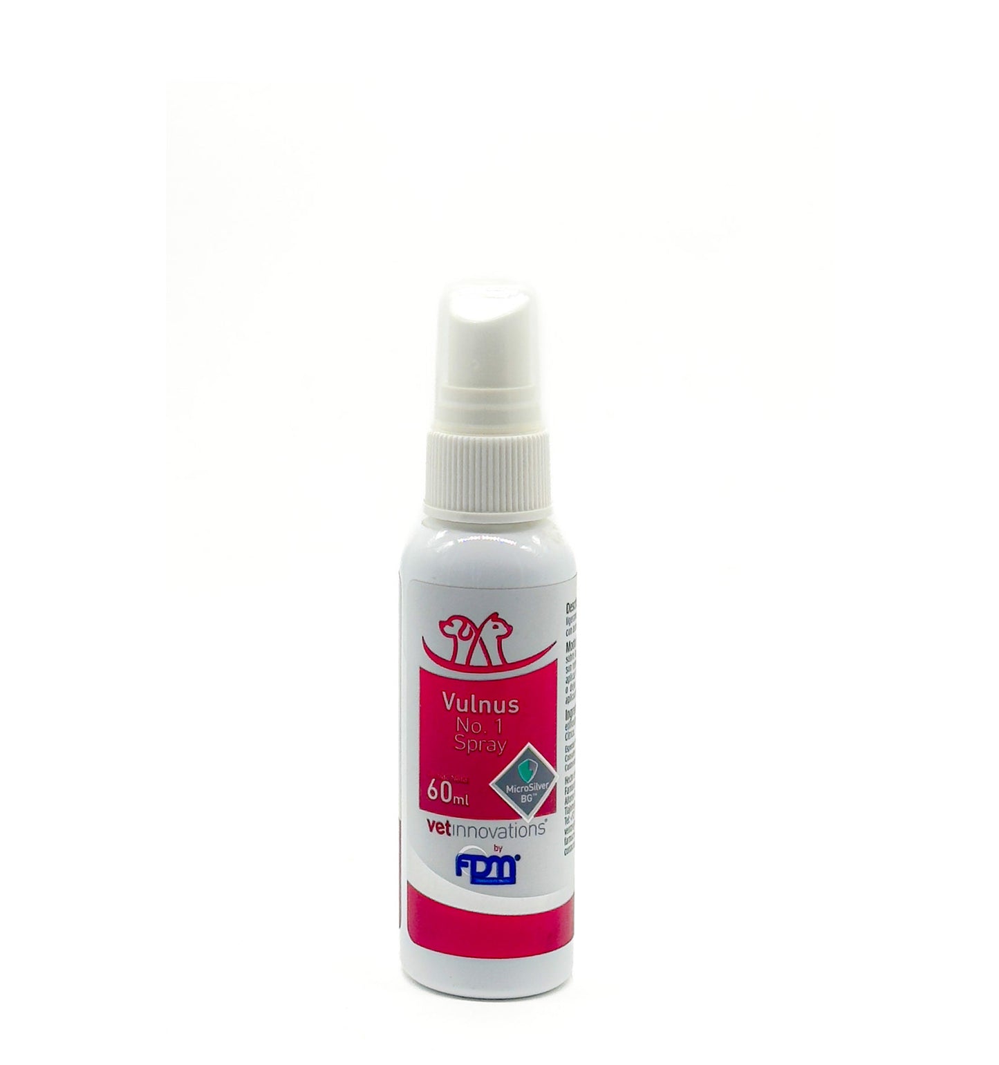 Vulnus No. 1 Spray – Solución Antiséptica con MicroSilver BG™ para Heridas en Mascotas (60 mL)