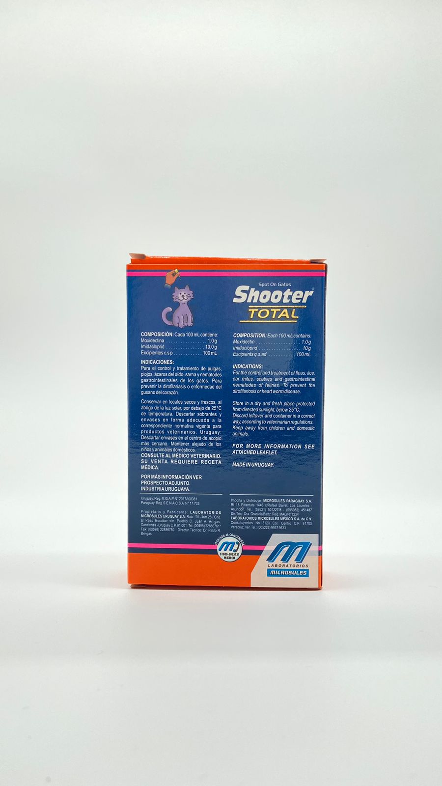 Desparasitante para Gato, Shooter Total, Salud y bienestar
