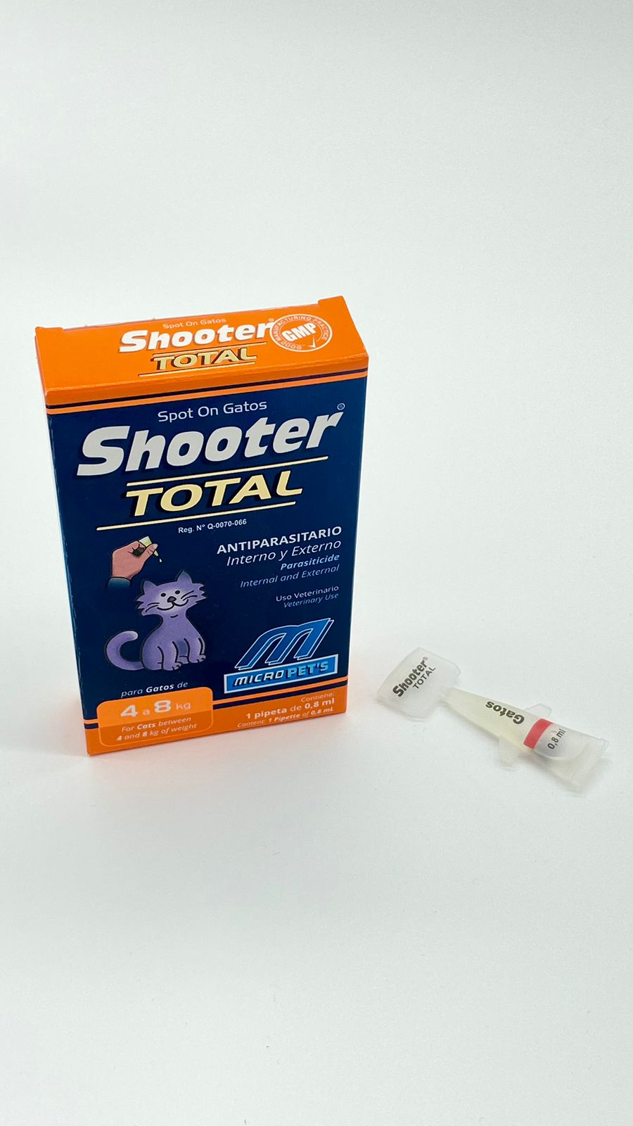 Desparasitante para Gato, Shooter Total, Salud y bienestar