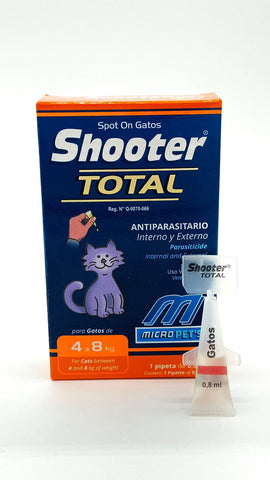 Desparasitante para Gato, Shooter Total, Salud y bienestar