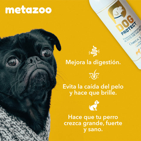 Aceite Salmón Premium - Vitaminas para Perro, Dog protect, Omega 3, 6 y 9