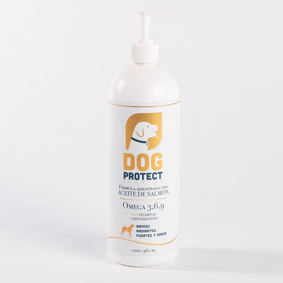 Aceite Salmón Premium - Vitaminas para Perro, Dog protect, Omega 3, 6 y 9