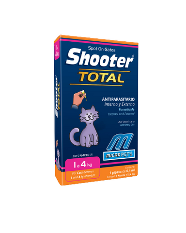 Desparasitante para Gato, Shooter Total, Salud y bienestar