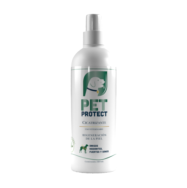 Cicatrizante para perro, gato y más, pet protect 120ml