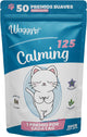 Waggys Premios Calming para Gatos - Apoyo para Relajación, Ansiedad por Separación, Viajes, Fobias y Estrés - Adicionados con L-Teanina, Pasiflora - 50 Premios Suaves.