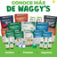 Waggys Premios Wellness para Gatos - Apoyo para Sistema Inmune, Inflamación, Digestión, Piel y Pelo - Adicionados con Omegas y Calabaza - 50 Premios Suaves.